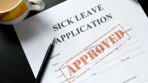 Sick leave application